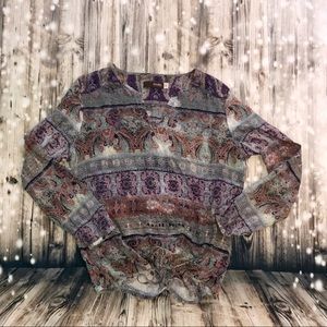 Crosby Boho style blouse size Medium